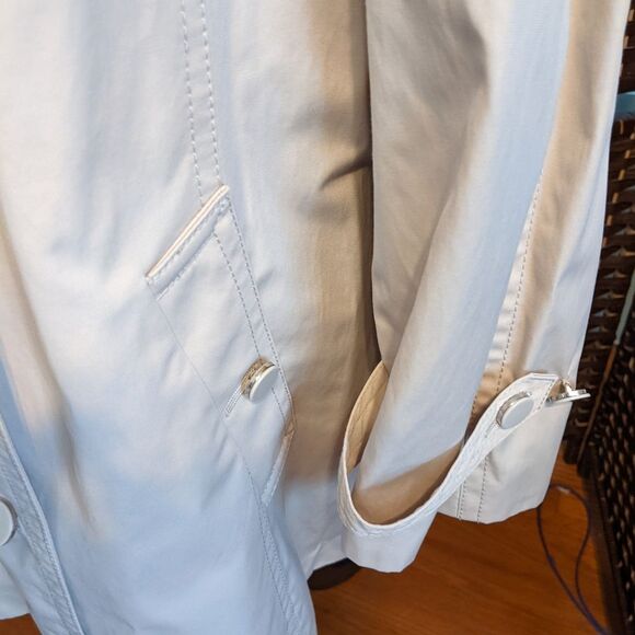 ✅️ Talbots Ivory Cream All Weather Trench Coat - Picture 10 of 11
